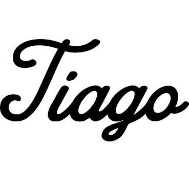 Tiago - Schriftzug aus Buchenholz