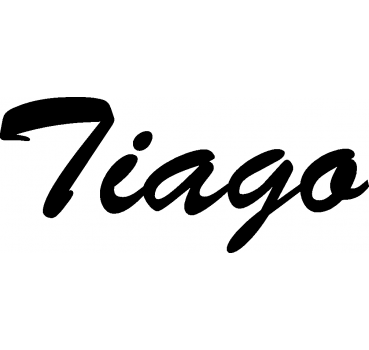 Tiago - Schriftzug aus Buchenholz