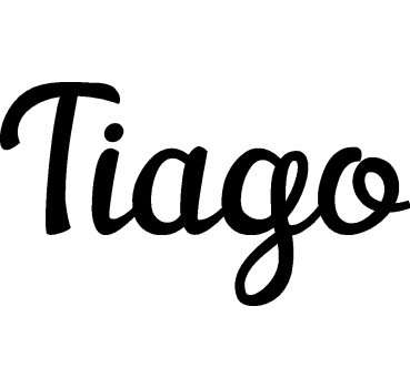 Tiago - Schriftzug aus Buchenholz