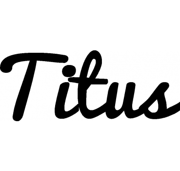 Titus - Schriftzug aus Buchenholz