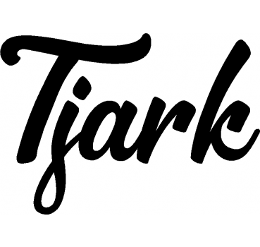 Tjark - Schriftzug aus Buchenholz