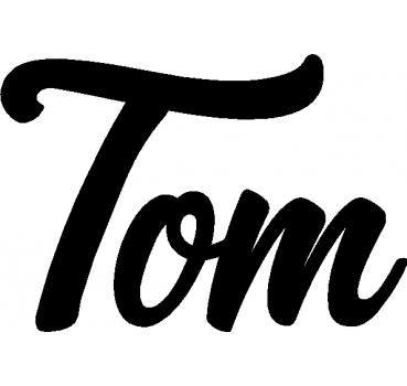 Tom - Schriftzug aus Buchenholz