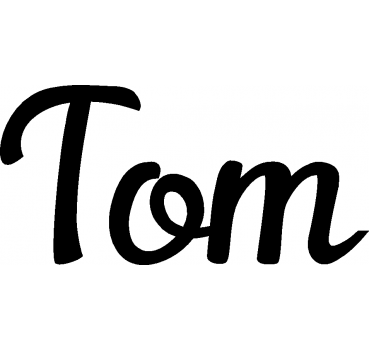 Tom - Schriftzug aus Buchenholz