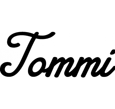 Tommi - Schriftzug aus Buchenholz