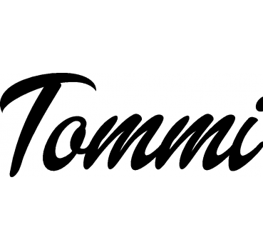 Tommi - Schriftzug aus Buchenholz