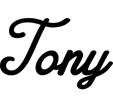 Tony - Schriftzug aus Buchenholz