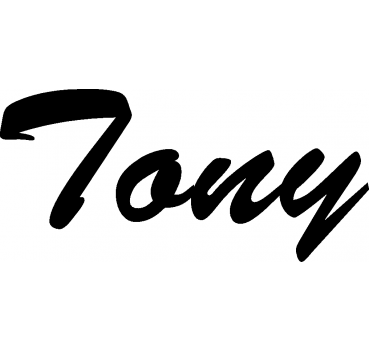 Tony - Schriftzug aus Buchenholz