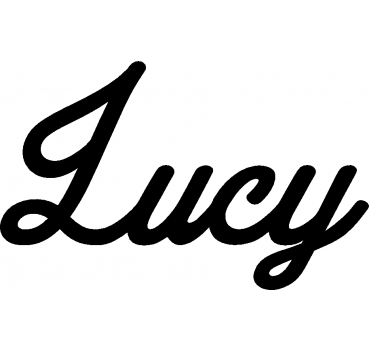 Lucy - Schriftzug aus Birke-Sperrholz