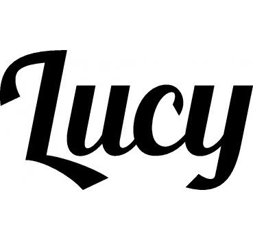 Lucy - Schriftzug aus Birke-Sperrholz