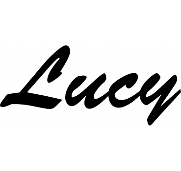 Lucy - Schriftzug aus Birke-Sperrholz