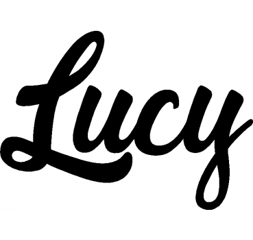 Lucy - Schriftzug aus Birke-Sperrholz