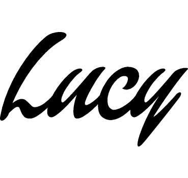 Lucy - Schriftzug aus Birke-Sperrholz