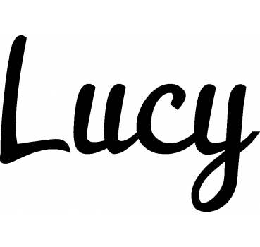 Lucy - Schriftzug aus Birke-Sperrholz