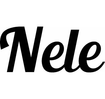 Nele - Schriftzug aus Birke-Sperrholz