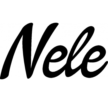 Nele - Schriftzug aus Birke-Sperrholz