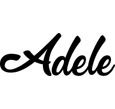 Adele - Schriftzug aus Buchenholz