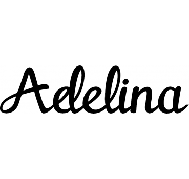 Adelina - Schriftzug aus Buchenholz