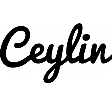 Ceylin - Schriftzug aus Buchenholz