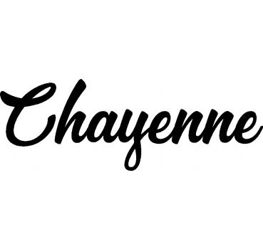 Chayenne - Schriftzug aus Buchenholz