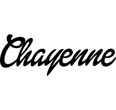 Chayenne - Schriftzug aus Buchenholz