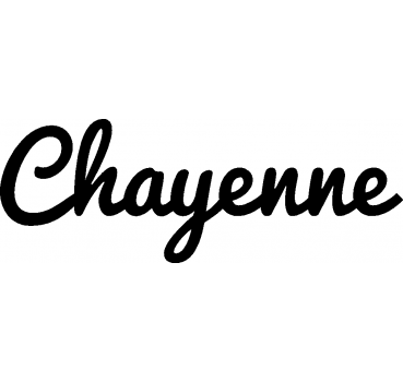 Chayenne - Schriftzug aus Buchenholz