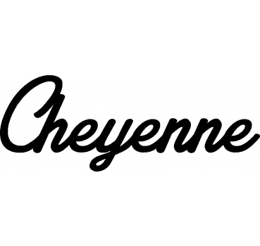 Cheyenne - Schriftzug aus Buchenholz