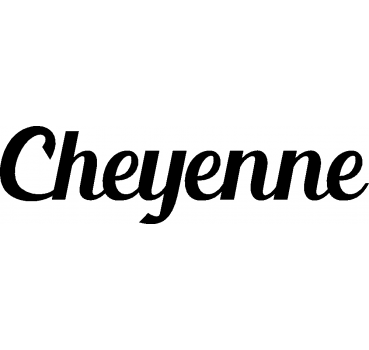 Cheyenne - Schriftzug aus Buchenholz