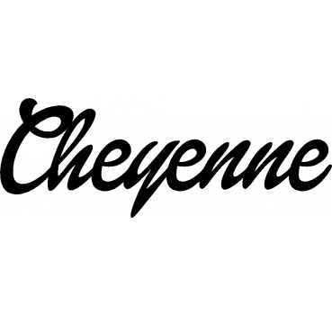 Cheyenne - Schriftzug aus Buchenholz