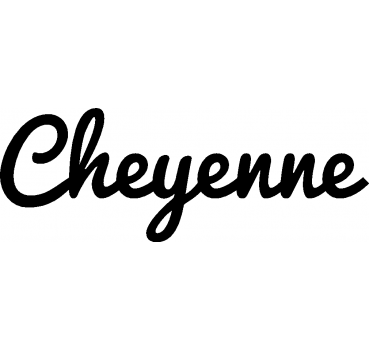 Cheyenne - Schriftzug aus Buchenholz