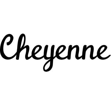 Cheyenne - Schriftzug aus Buchenholz