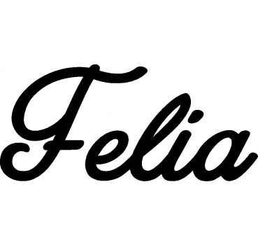 Felia - Schriftzug aus Buchenholz