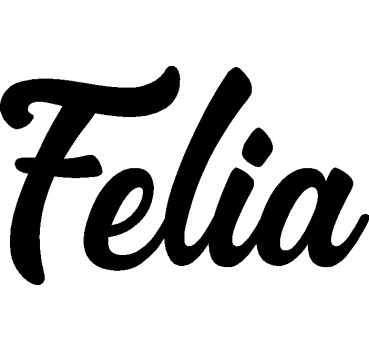 Felia - Schriftzug aus Buchenholz