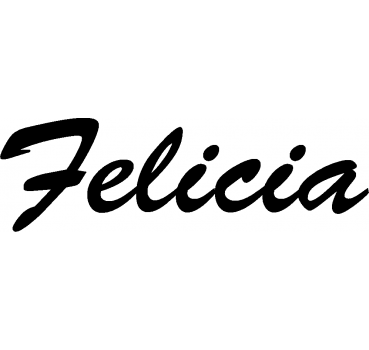 Felicia - Schriftzug aus Buchenholz