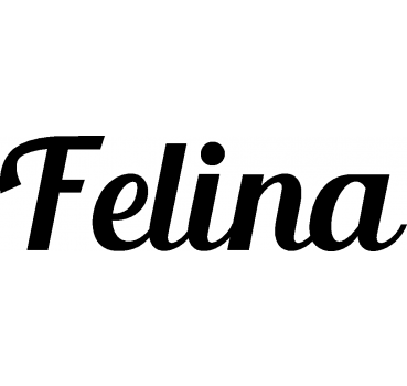 Felina - Schriftzug aus Buchenholz