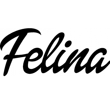 Felina - Schriftzug aus Buchenholz