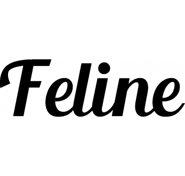 Feline - Schriftzug aus Buchenholz