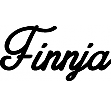 Finnja - Schriftzug aus Buchenholz