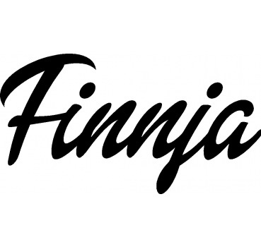 Finnja - Schriftzug aus Buchenholz