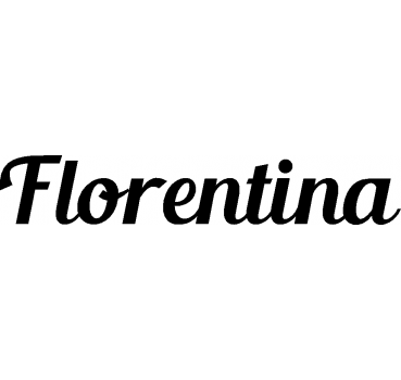 Florentina - Schriftzug aus Buchenholz