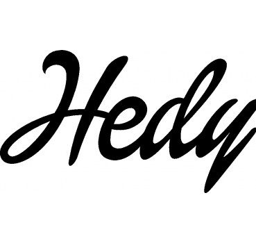 Hedy - Schriftzug aus Buchenholz