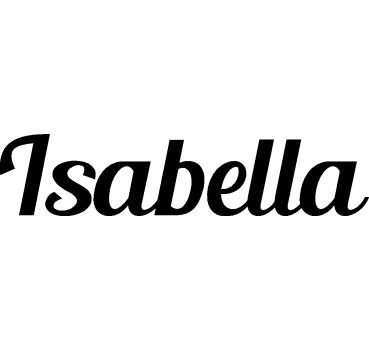 Isabella - Schriftzug aus Buchenholz