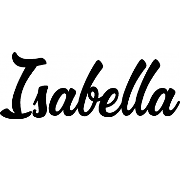 Isabella - Schriftzug aus Buchenholz