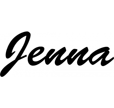 Jenna - Schriftzug aus Buchenholz