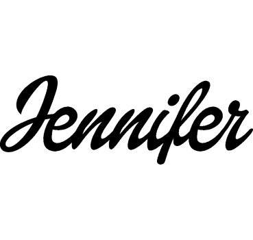 Jennifer - Schriftzug aus Buchenholz