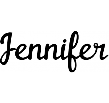 Jennifer - Schriftzug aus Buchenholz