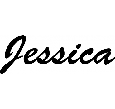 Jessica - Schriftzug aus Buchenholz