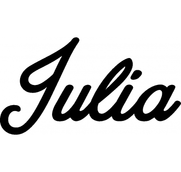 Julia - Schriftzug aus Buchenholz