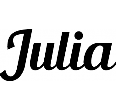 Julia - Schriftzug aus Buchenholz