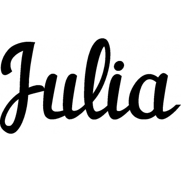 Julia - Schriftzug aus Buchenholz