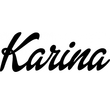 Karina - Schriftzug aus Buchenholz